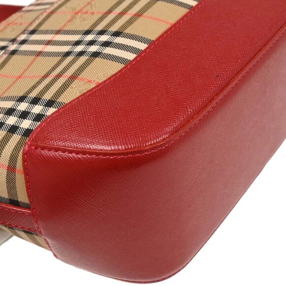 Burberry Beige Canvas House Check Tote Handbag 195921 - Picture 3 of 10